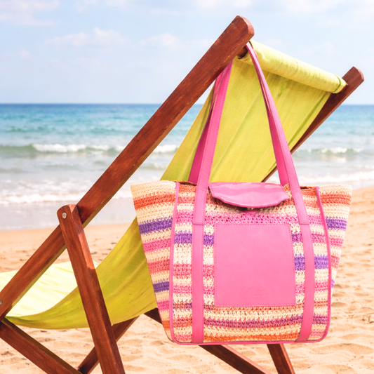 Mustik Handwoven Raffia Tote Bag