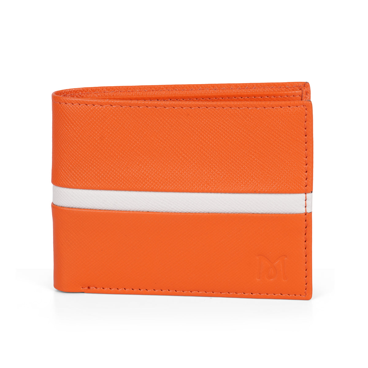 Mustik Tangerine Stripe Bifold Wallet