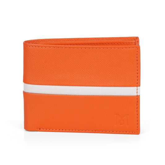 Mustik Tangerine Stripe Bifold Wallet