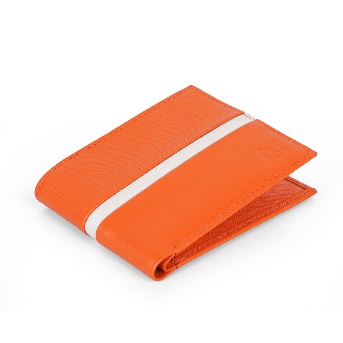 Mustik Tangerine Stripe Bifold Wallet
