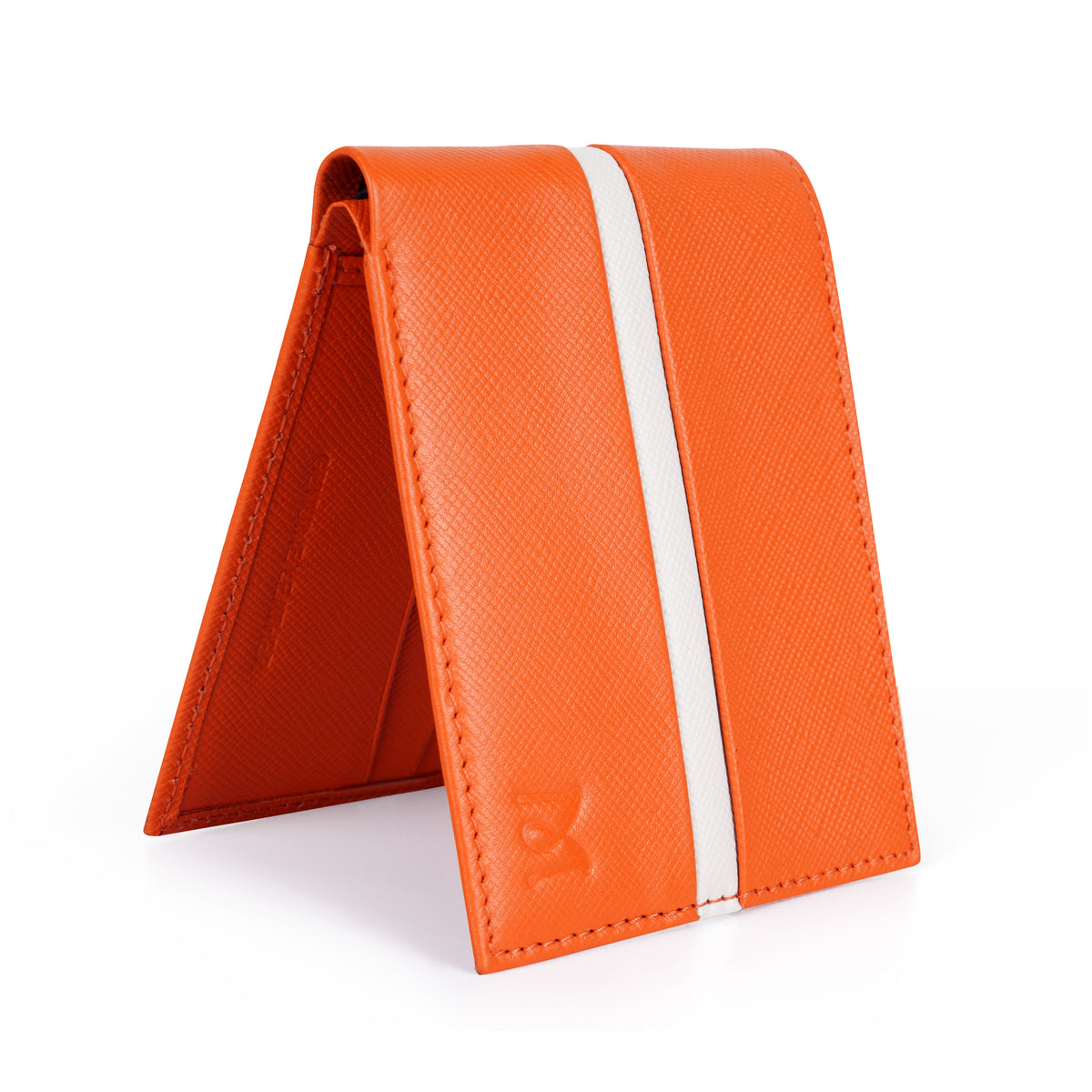 Mustik Tangerine Stripe Bifold Wallet