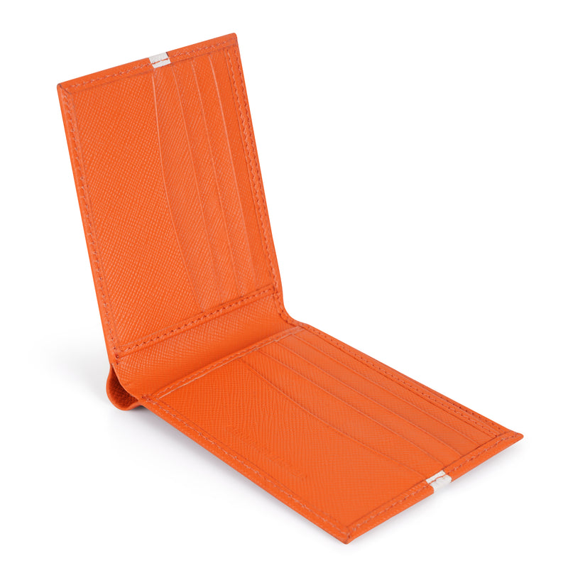 Mustik Tangerine Stripe Bifold Wallet