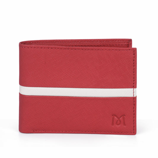 Mustik Rosso Stripe Bifold Wallet