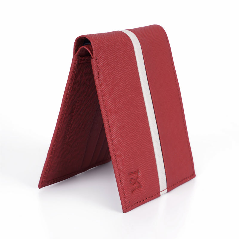 Mustik Rosso Stripe Bifold Wallet
