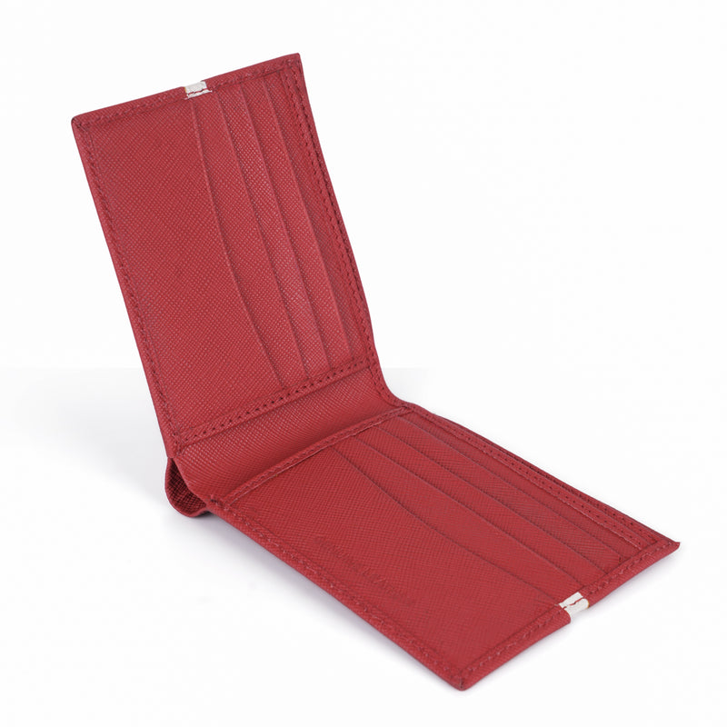 Mustik Rosso Stripe Bifold Wallet