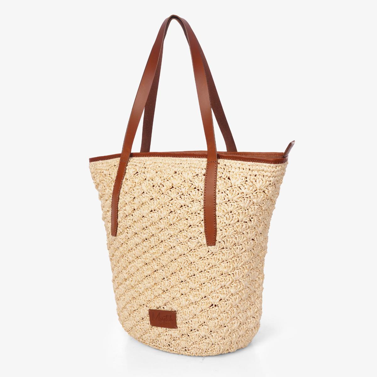 Mustik Raffia Tote Bag