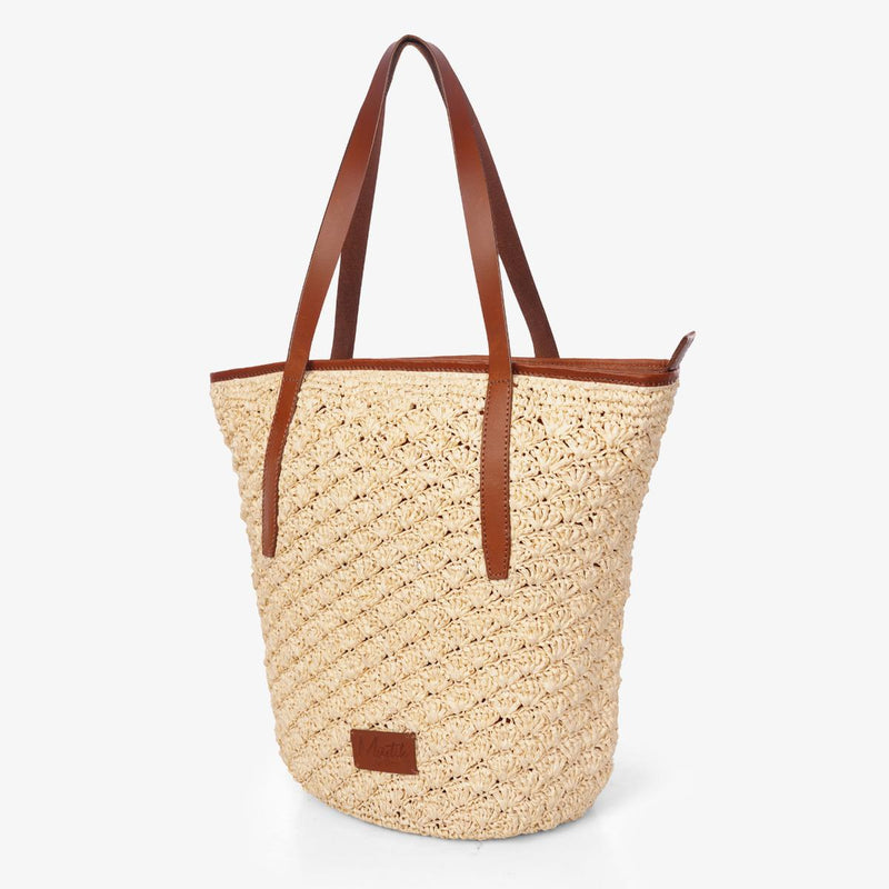 Mustik Raffia Tote Bag