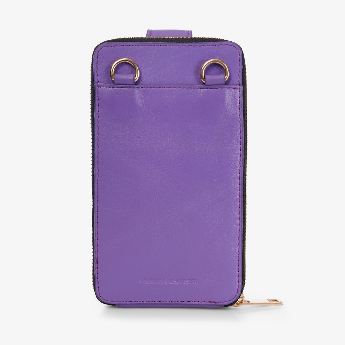Mustik Zip Around Leather Mobile Crossbody