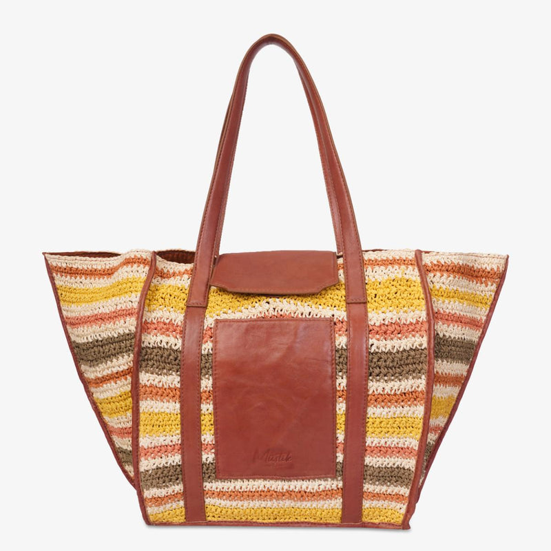 Mustik Handwoven Raffia Tote Bag