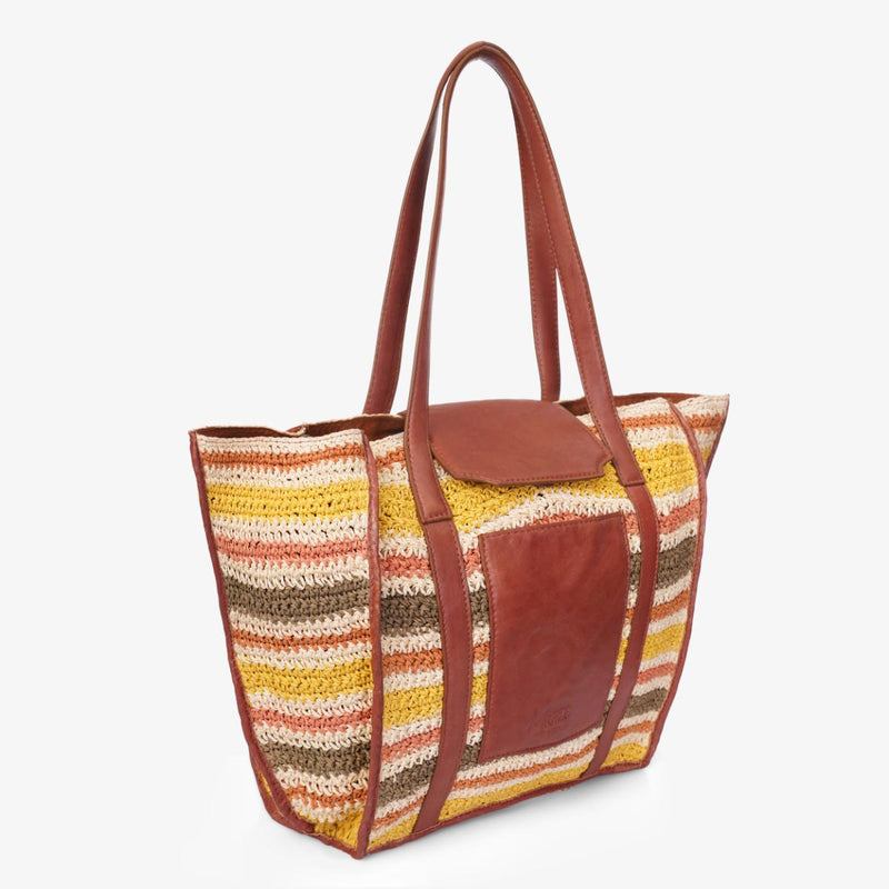 Mustik Handwoven Raffia Tote Bag