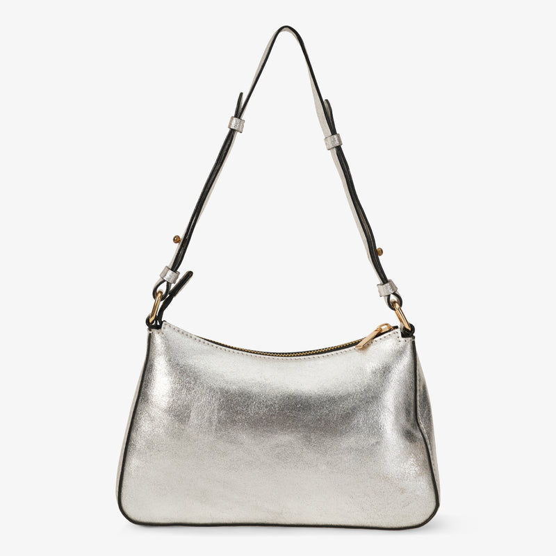 Mustik Metallic Silver Shoulder Bag
