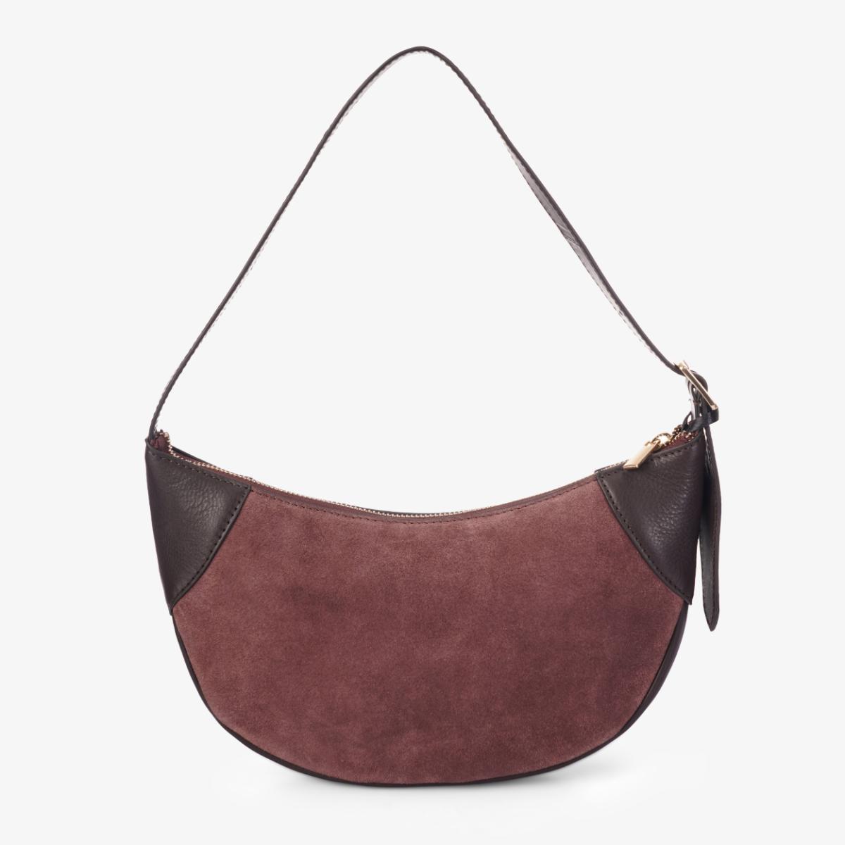 Mustik Half Moon Leather Shoulder Bag
