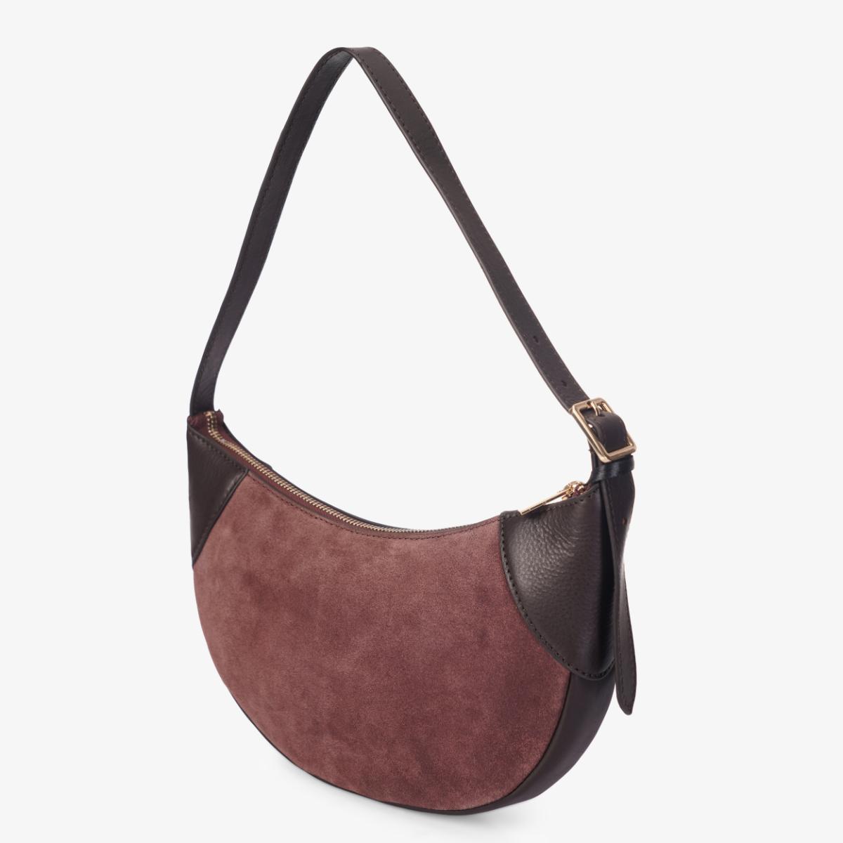 Mustik Half Moon Leather Shoulder Bag
