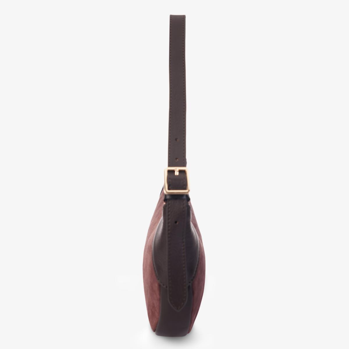Mustik Half Moon Leather Shoulder Bag