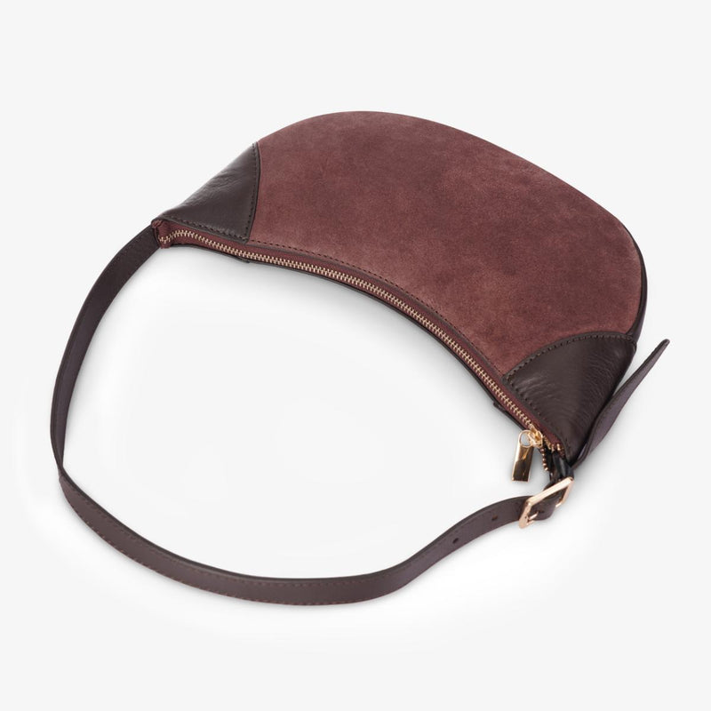 Mustik Half Moon Leather Shoulder Bag