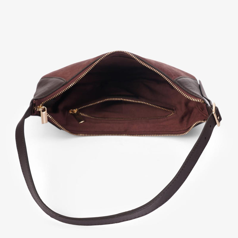 Mustik Half Moon Leather Shoulder Bag