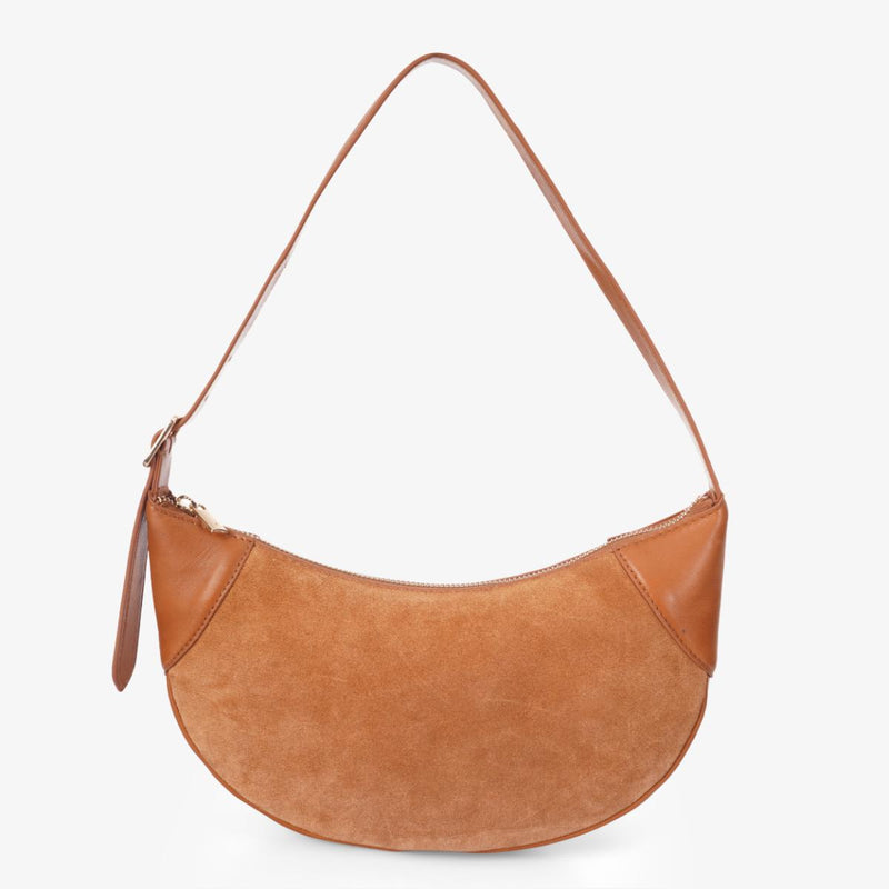 Mustik Half Moon Leather Shoulder Bag