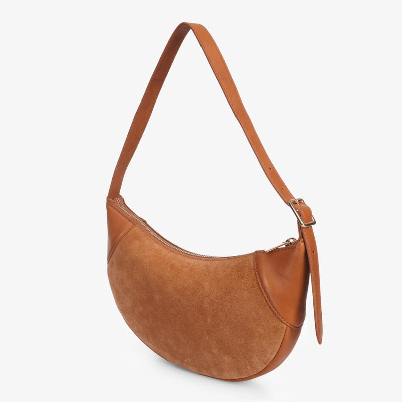 Mustik Half Moon Leather Shoulder Bag