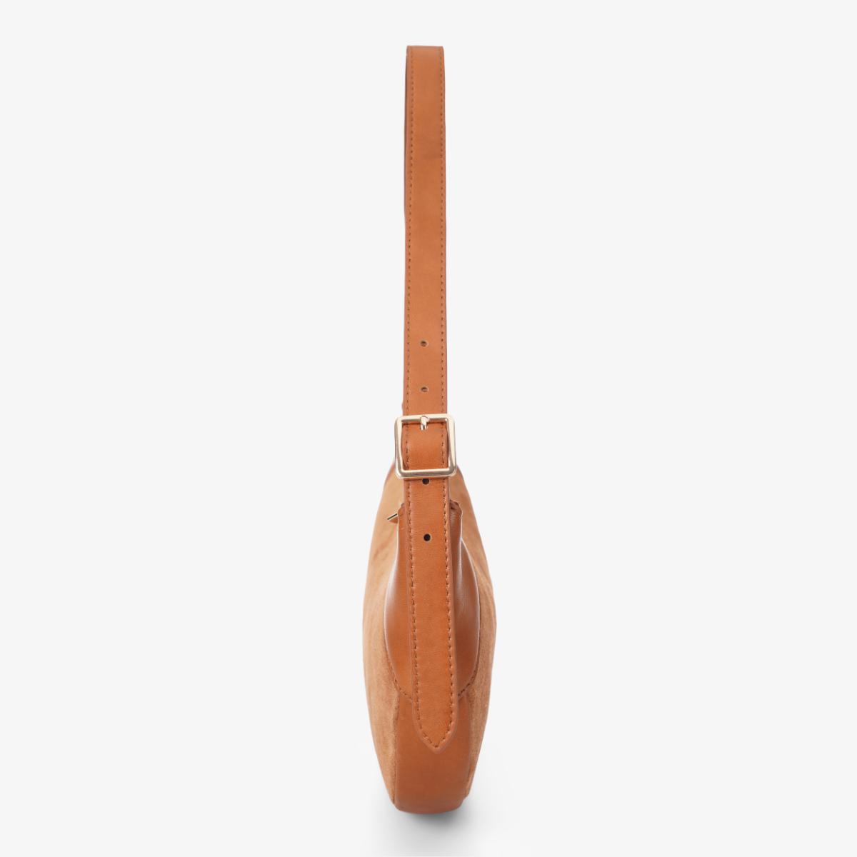 Mustik Half Moon Leather Shoulder Bag