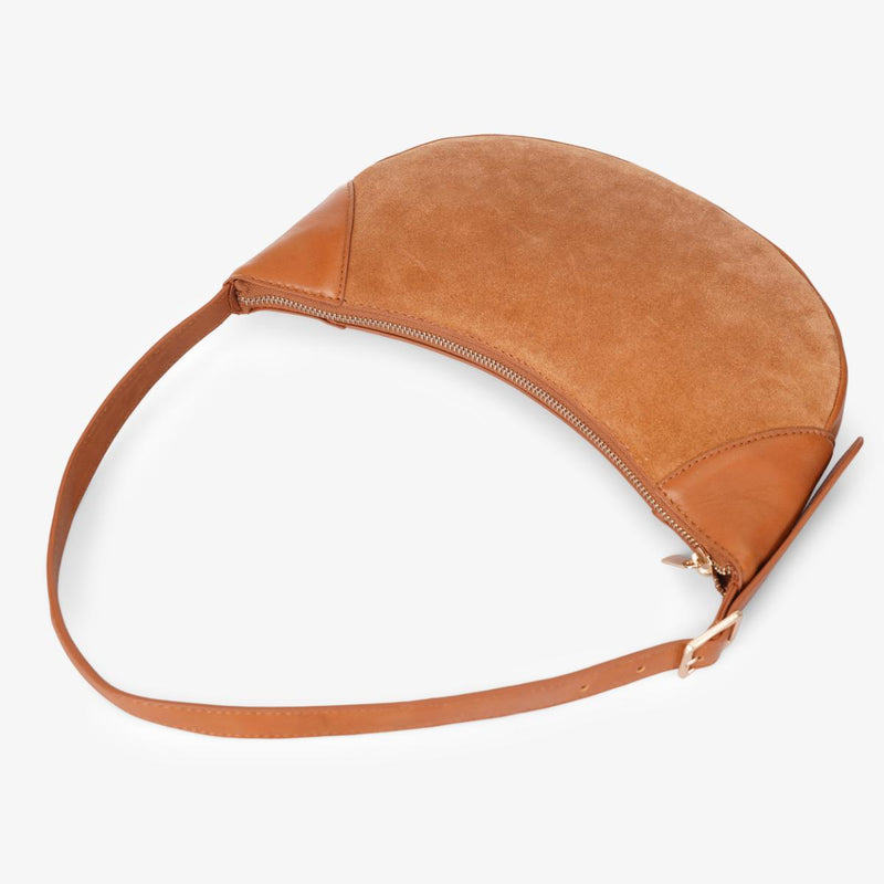 Mustik Half Moon Leather Shoulder Bag