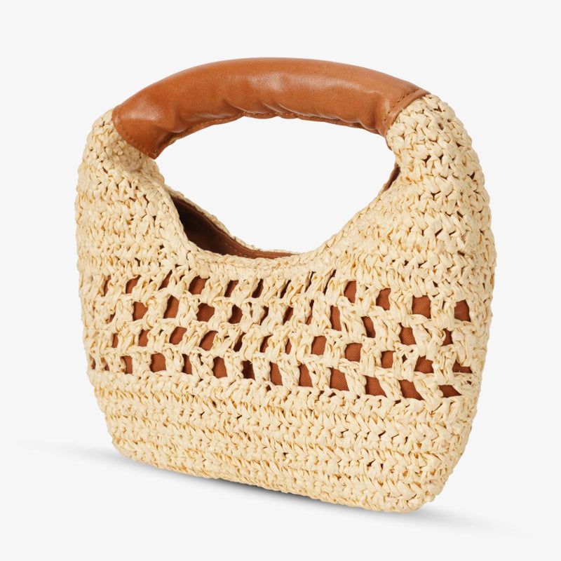 Mustik Mini Hobo Raffia Bag