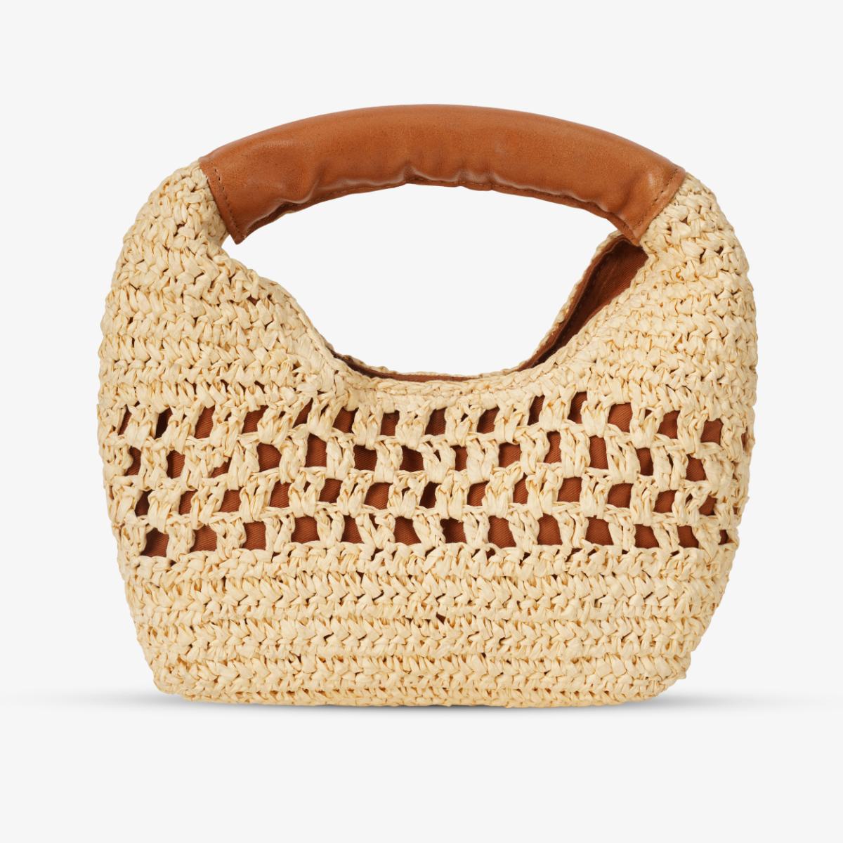 Mustik Mini Hobo Raffia Bag