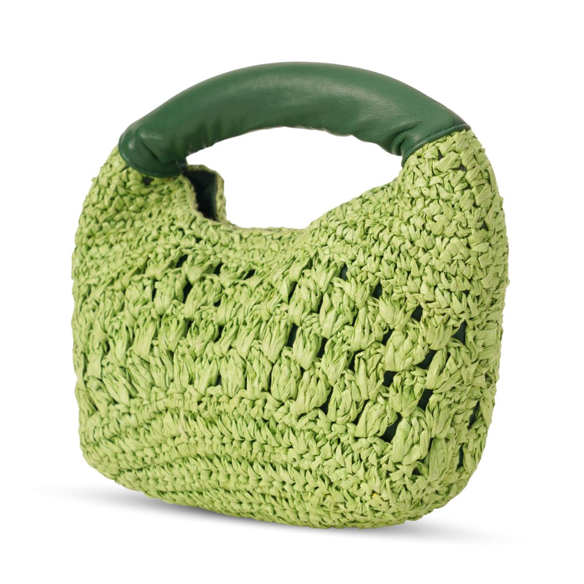 Mustik Mini Hobo Raffia Bag