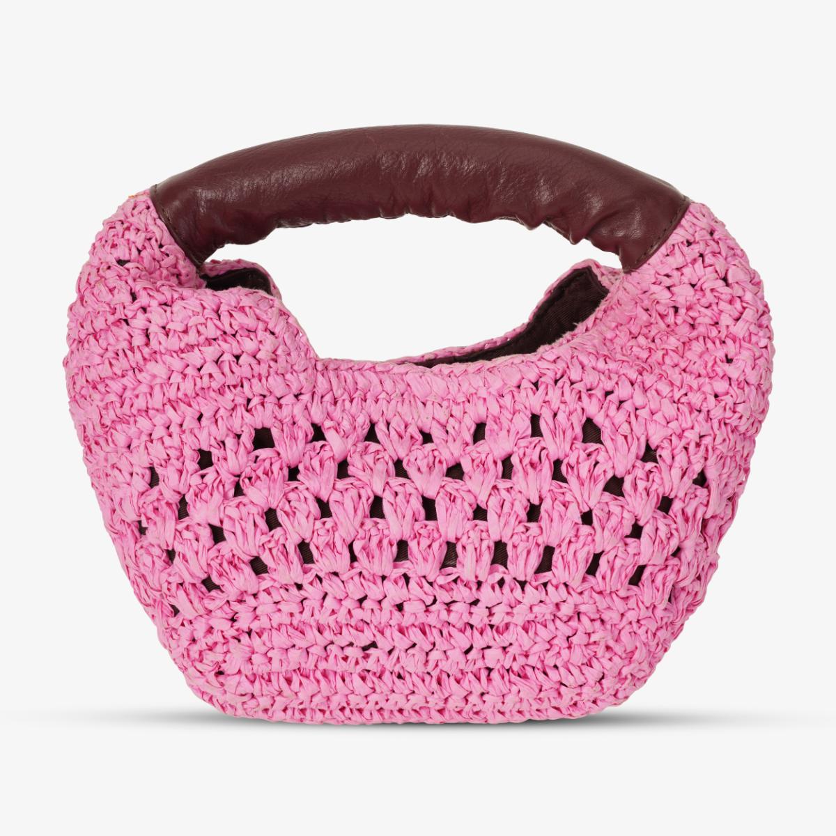 Mustik Mini Hobo Raffia Bag