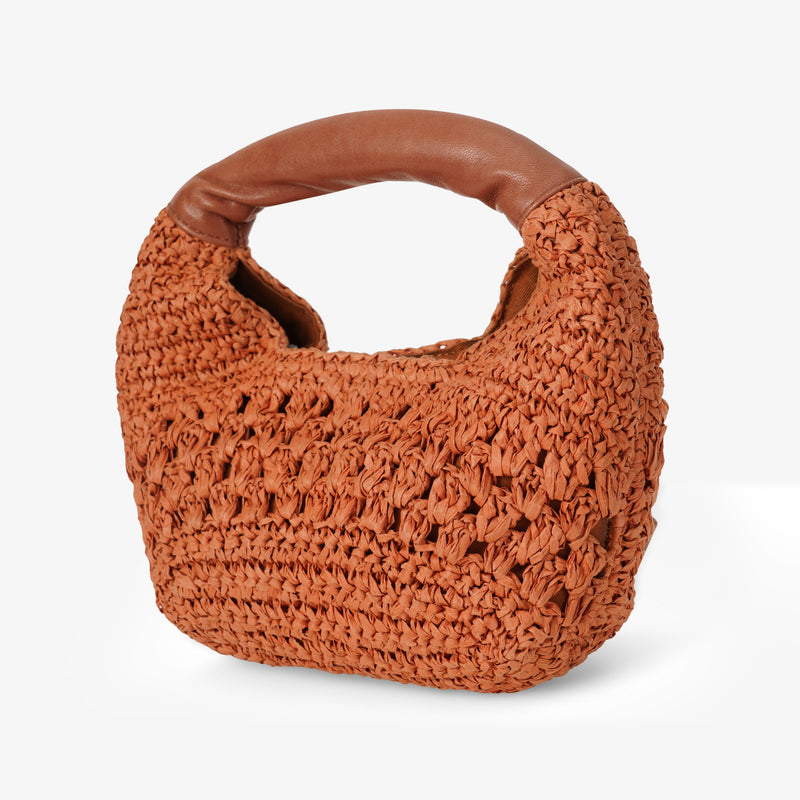 Mustik Mini Hobo Raffia Bag