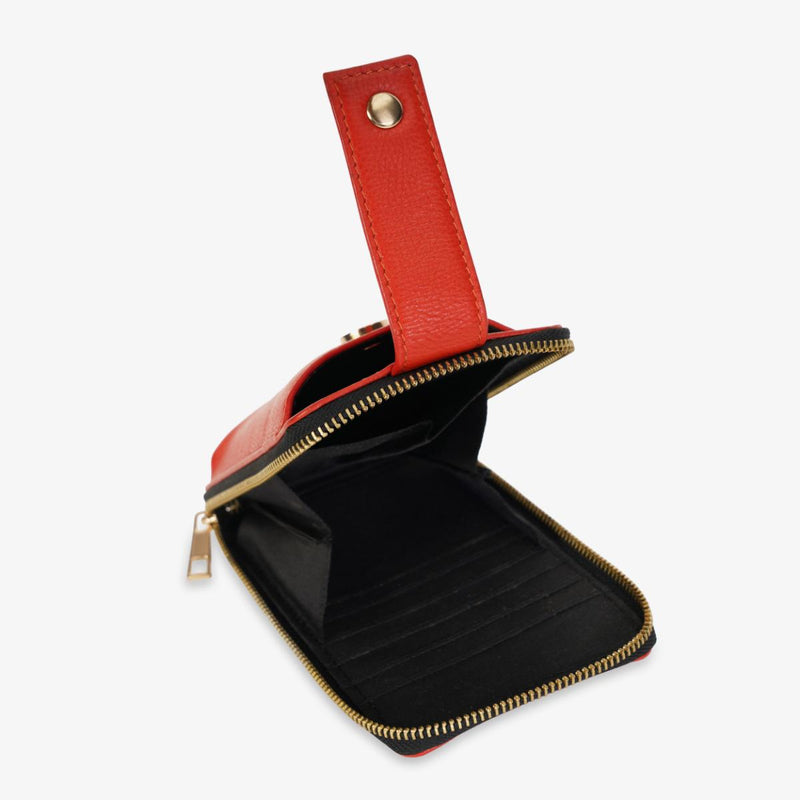 Mustik Zip Around Leather Mobile Crossbody