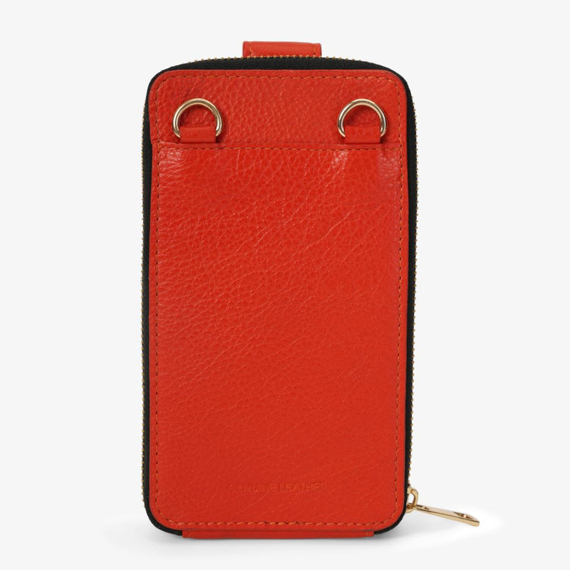 Mustik Zip Around Leather Mobile Crossbody