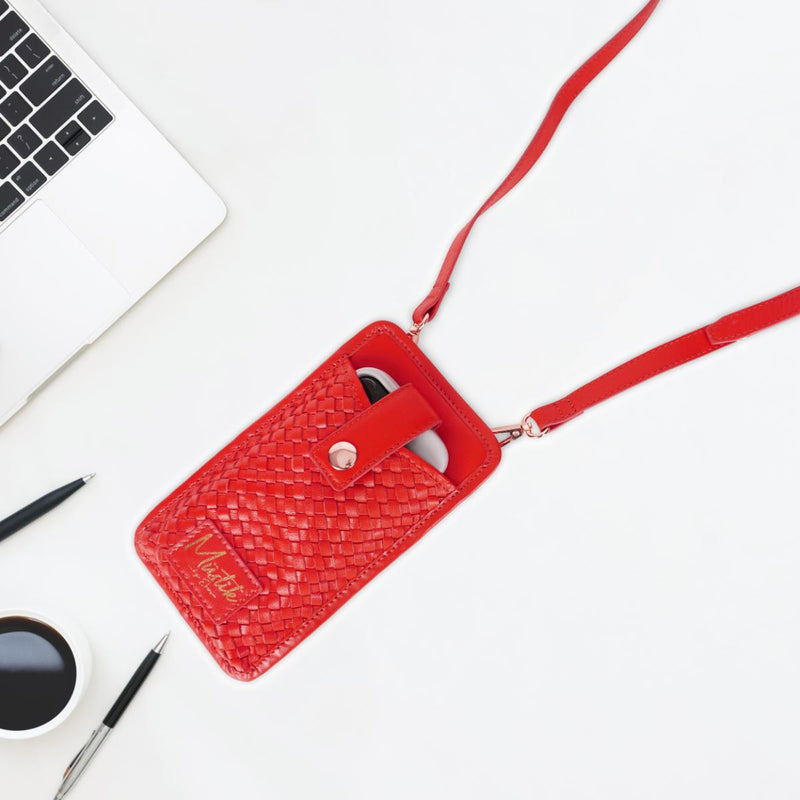 Mustik Sofia Leather Mobile Crossbody Bag