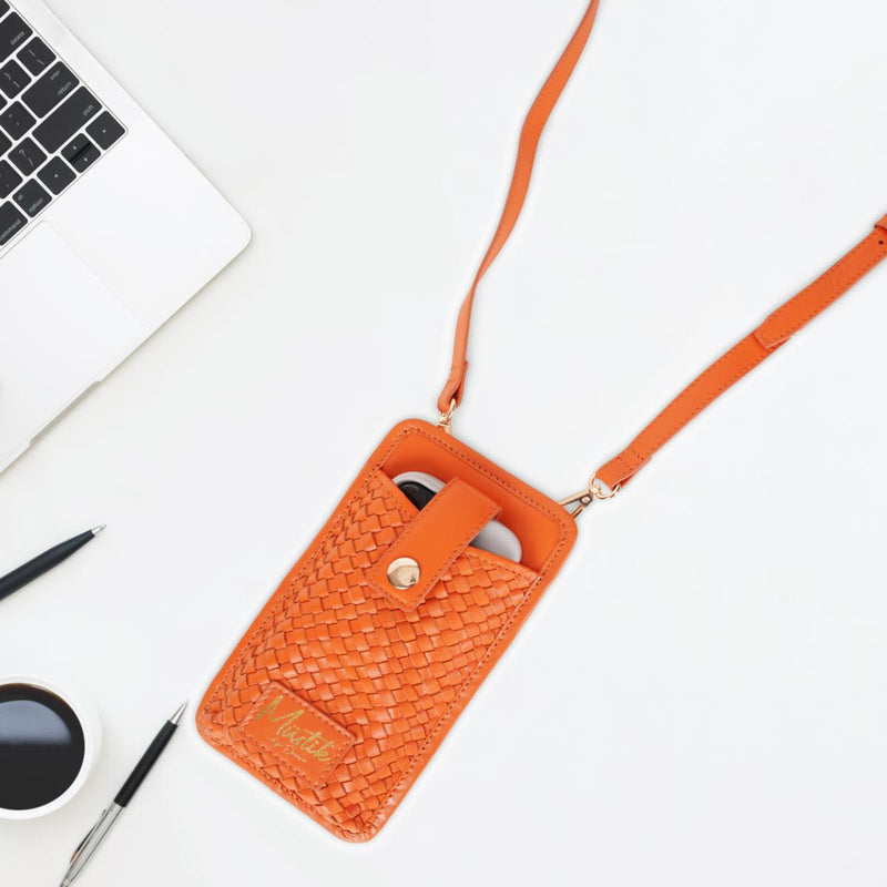 Mustik Sofia Leather Mobile Crossbody Bag
