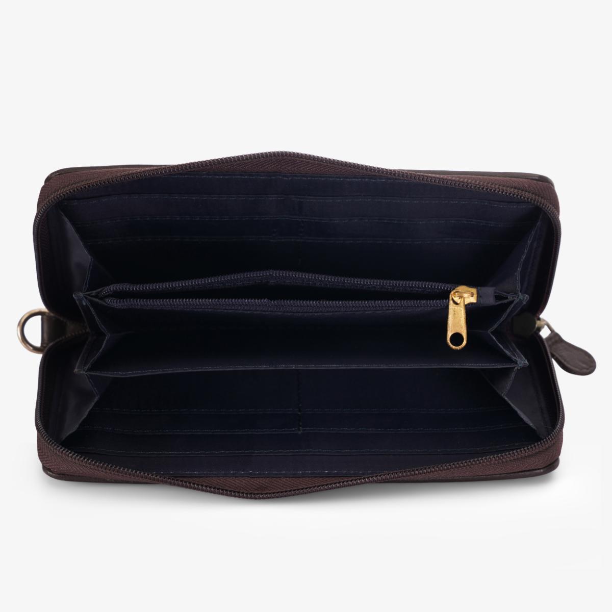 ZIP AROUND CLUTCH