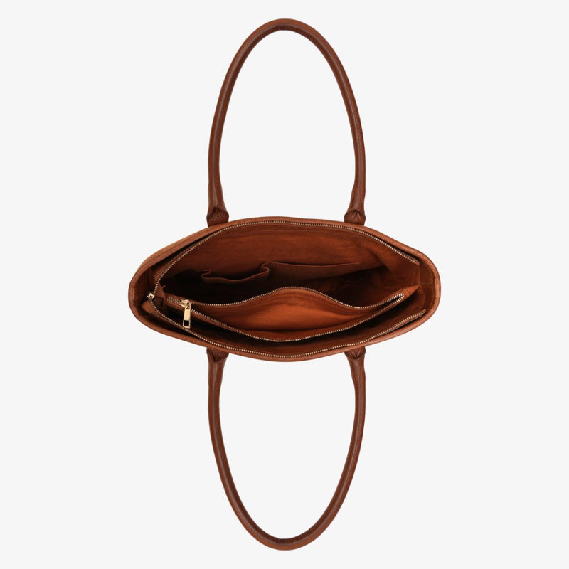 Mustik Work Wear Tote – Suede & Full Grain Leather Office Bag