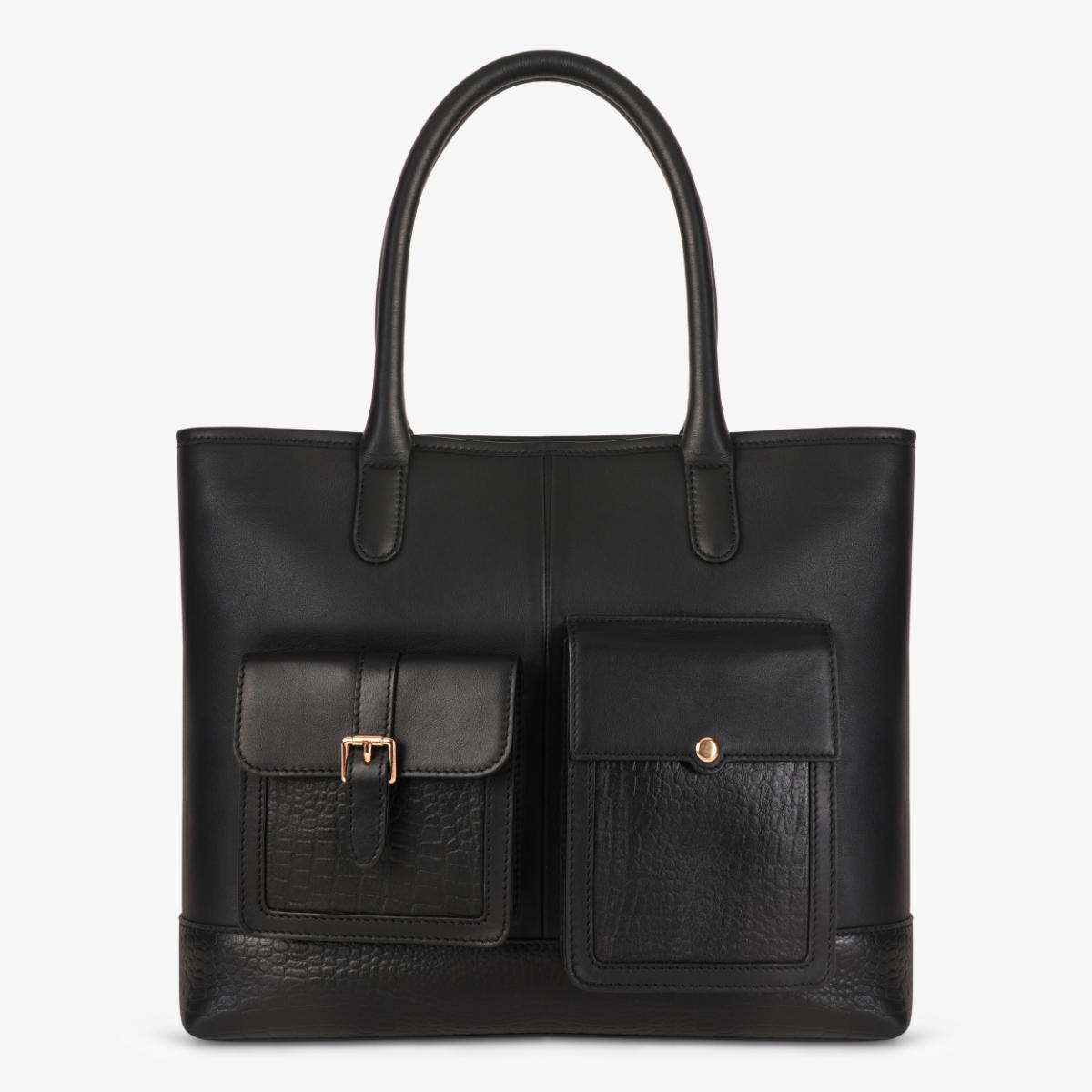 Mustik Work Wear Tote – Suede & Full Grain Leather Office Bag
