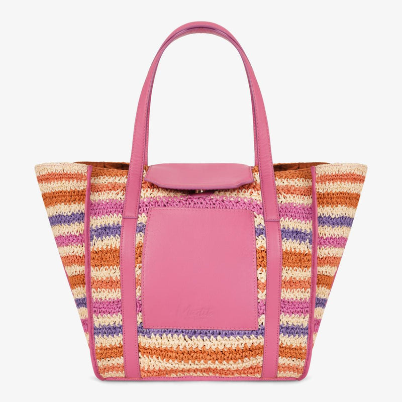 Mustik Handwoven Raffia Tote Bag