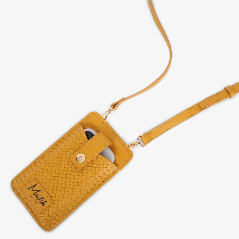 Mustik Sofia Leather Mobile Crossbody Bag