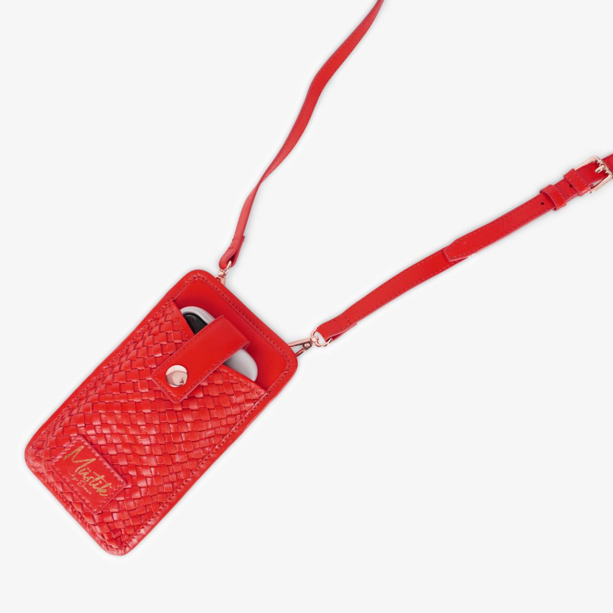Mustik Sofia Leather Mobile Crossbody Bag