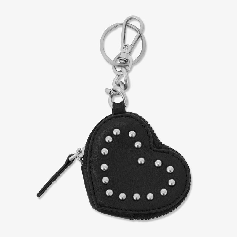 The Black Beauty Heart Charm with Zipper Pouch by Mustik by ESSV