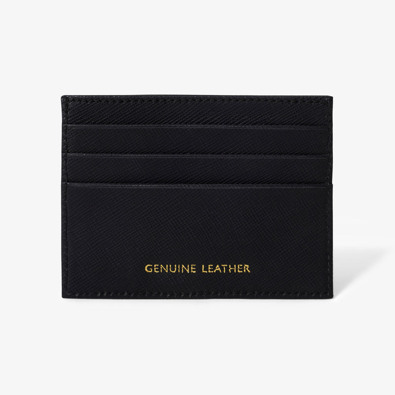 The Noir Saffiano Card Case by Mustik by ESSV