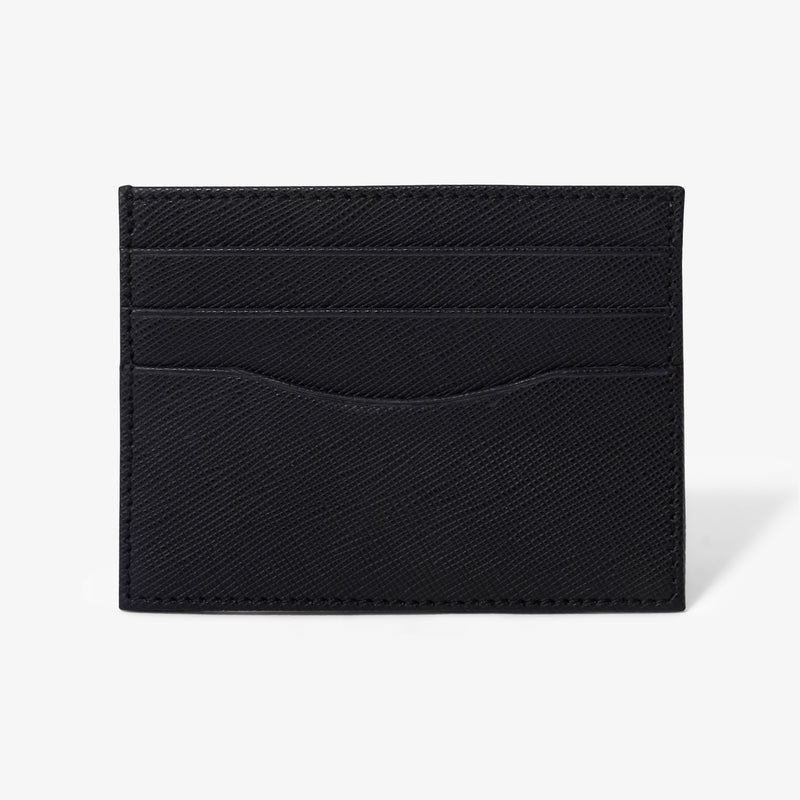 The Noir Saffiano Card Case by Mustik by ESSV