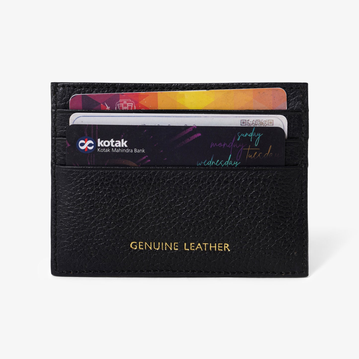 The Onyx Pebbled Card Case by Mustik by ESSV