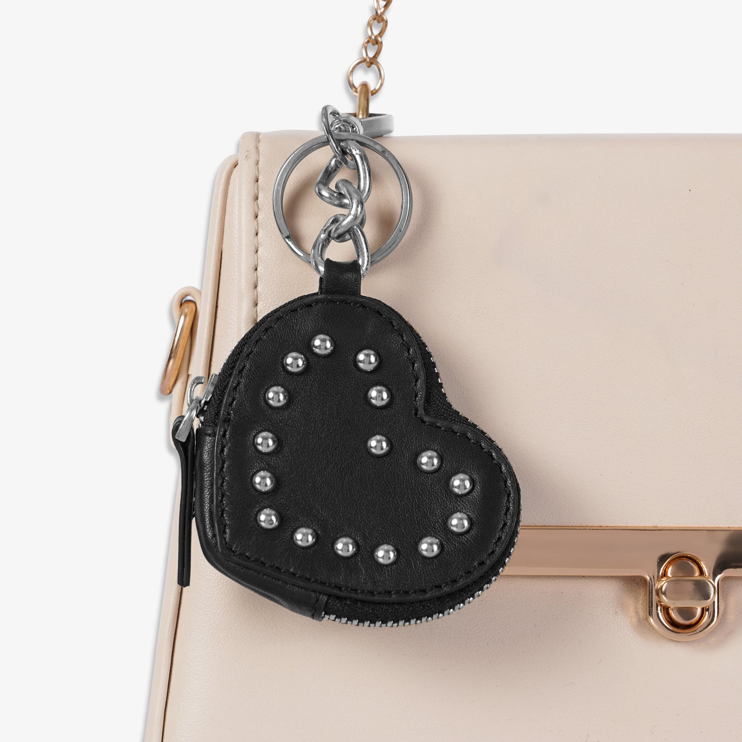 The Black Beauty Heart Charm with Zipper Pouch by Mustik by ESSV
