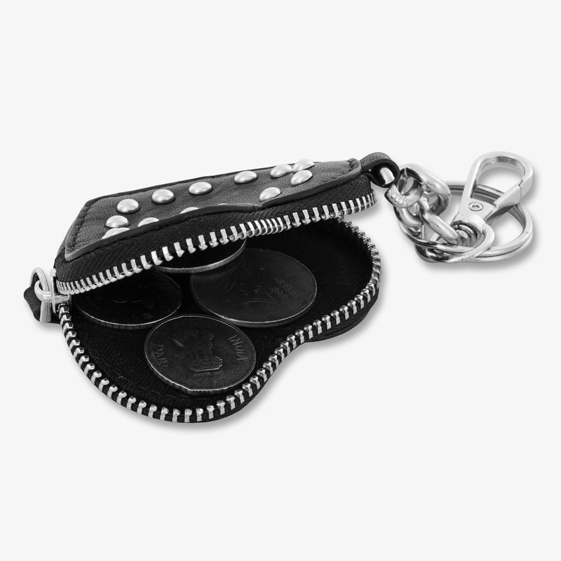 The Black Beauty Heart Charm with Zipper Pouch by Mustik by ESSV