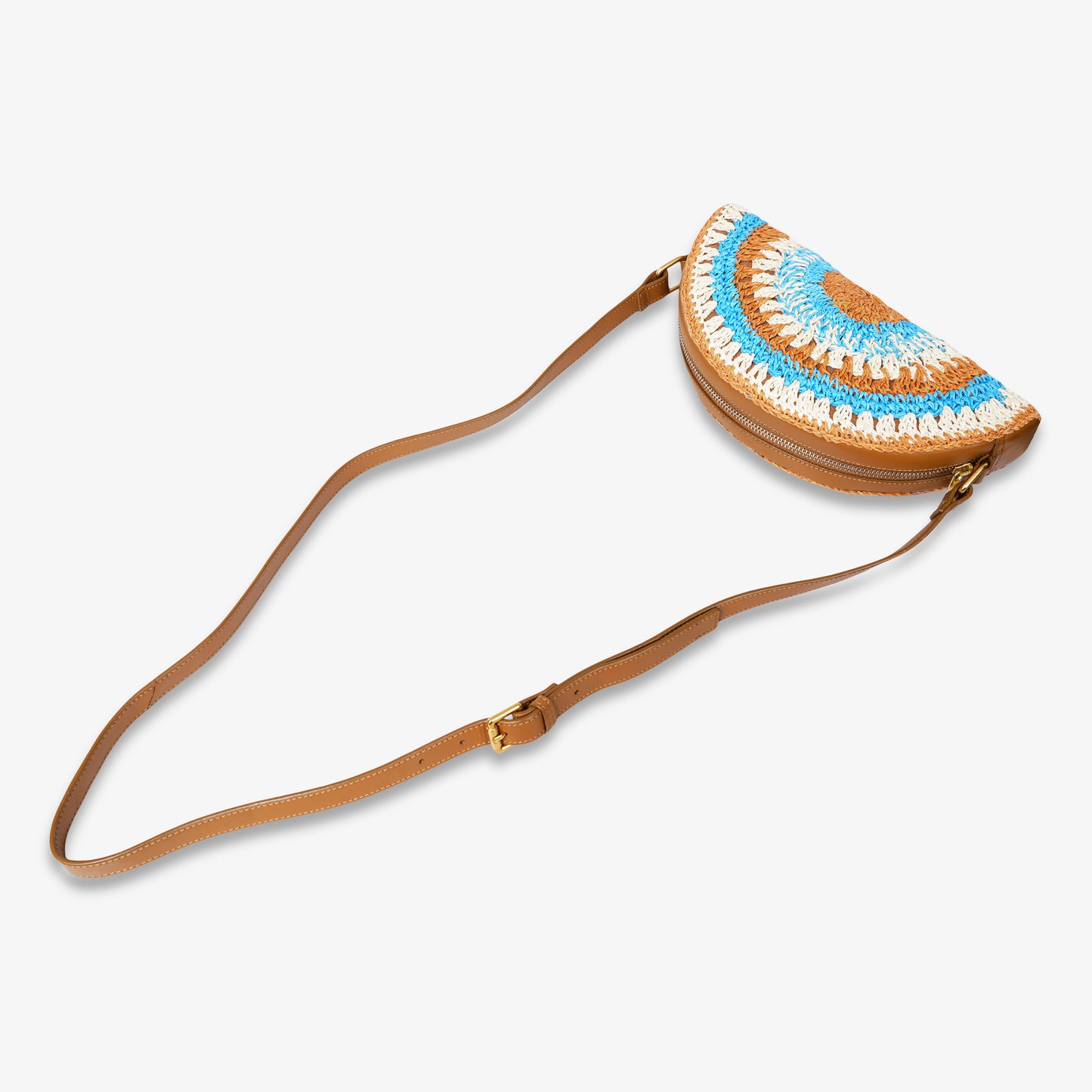 The Sol Crochet Half Moon Sling Bag