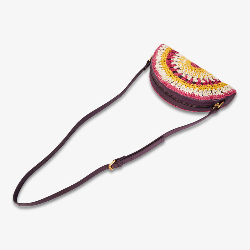 The Sol Crochet Half Moon Sling Bag