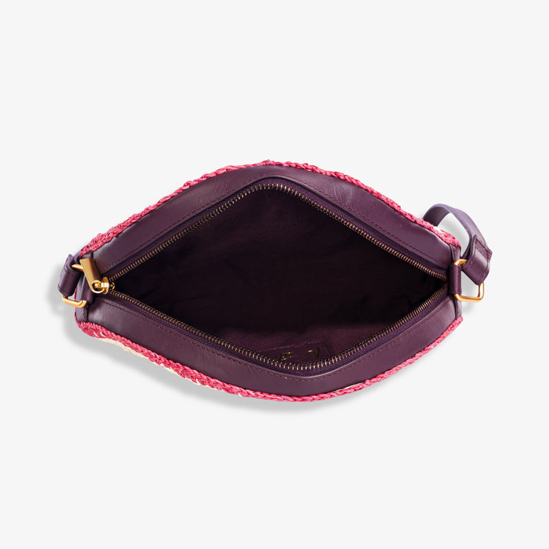 The Sol Crochet Half Moon Sling Bag