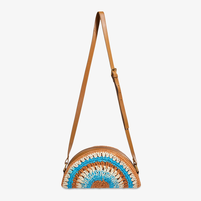 The Sol Crochet Half Moon Sling Bag