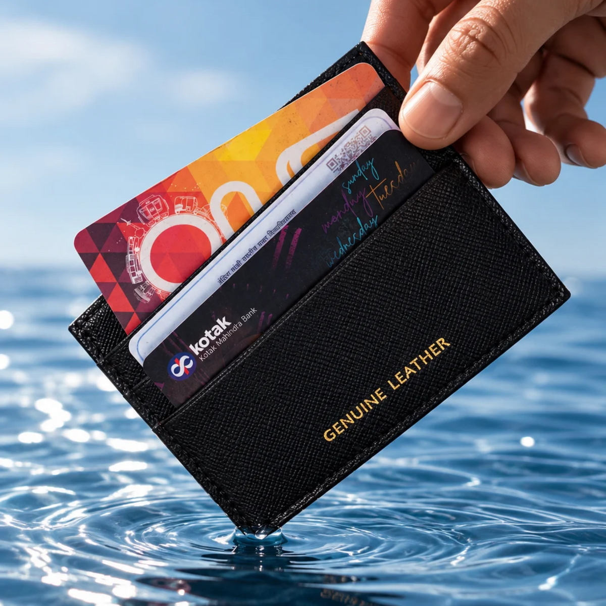 The Atlantic Saffiano Card Case